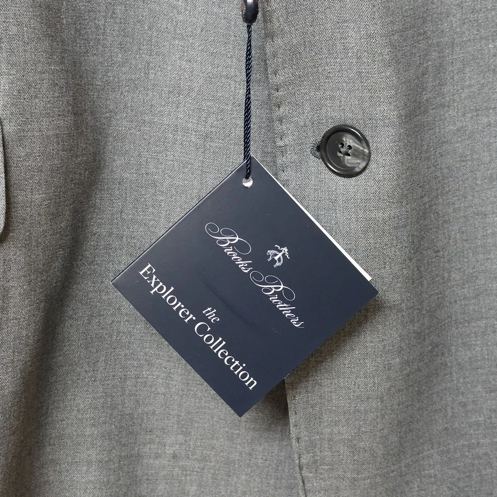 Brooks Brothers Explorer Collection Blazer 52R Gray Performance Wool NWT $568